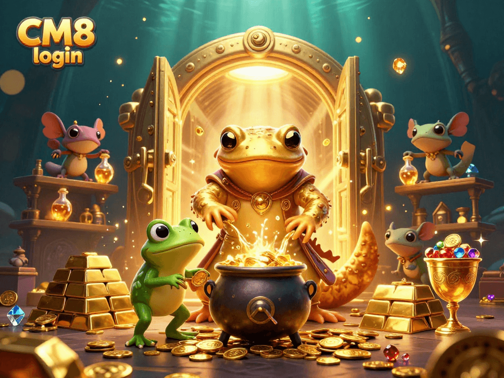 Experience thrilling wins with CM8 login, featuring a vibrant alchemist scene in a captivating casino.