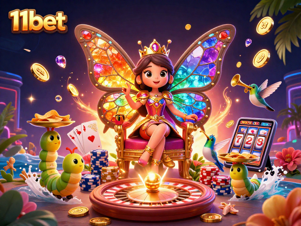 Experience vibrant gameplay at 11bet with dynamic casino elements and colorful characters.
