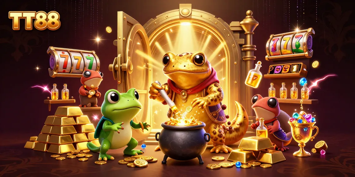 Experience a thrilling TT88 gaming atmosphere with vibrant visuals and exciting casino elements.