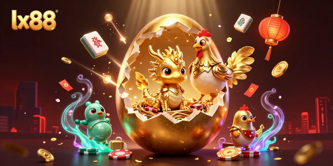Engage with thrilling moments at lx88, where a golden dragon and poker chips captivate players.