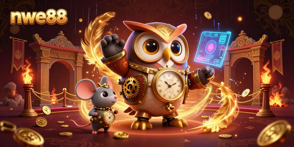 Engage in thrilling betting adventures at nwe88, featuring vibrant 3D casino elements and characters.
