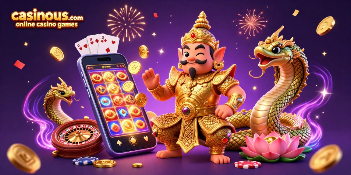 Experience vibrant gameplay with casinous.com online casino games featuring animated slot characters and exciting casino elements.