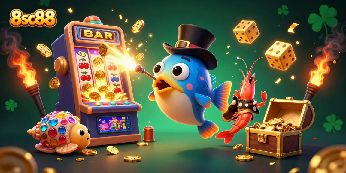 Experience the thrill of winning at 8sc88 with dynamic slot machines and vibrant casino elements.