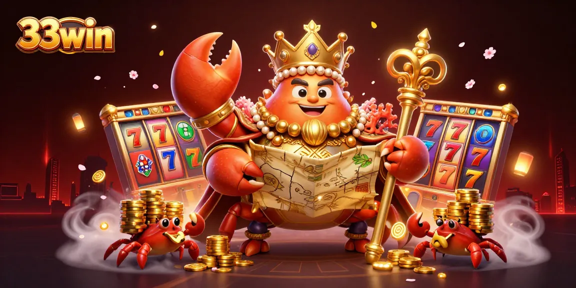 Engage in thrilling jackpot wins at 33win with golden crab emperor and dynamic gaming elements.