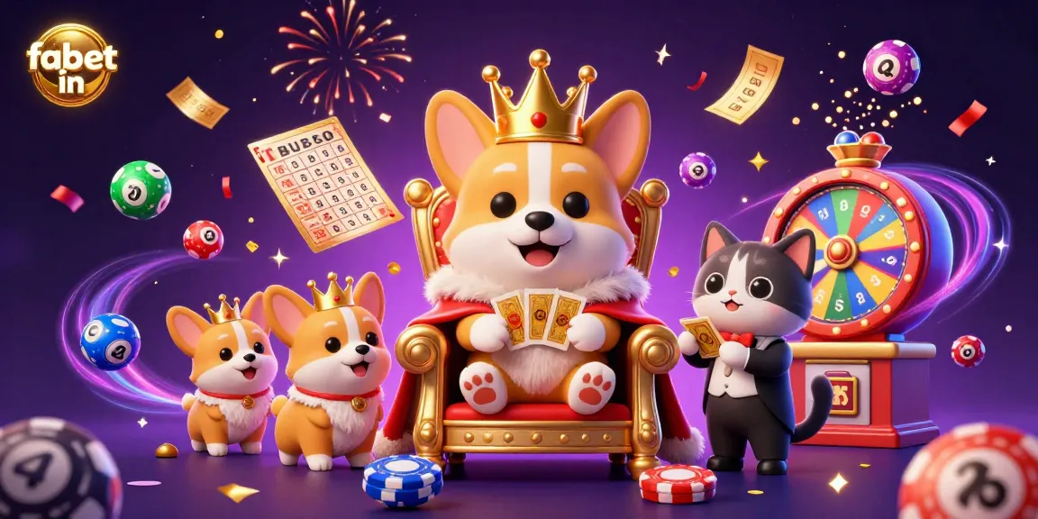 Experience the excitement of fabet in with a vibrant 3D cartoon scene showcasing joyful casino elements.