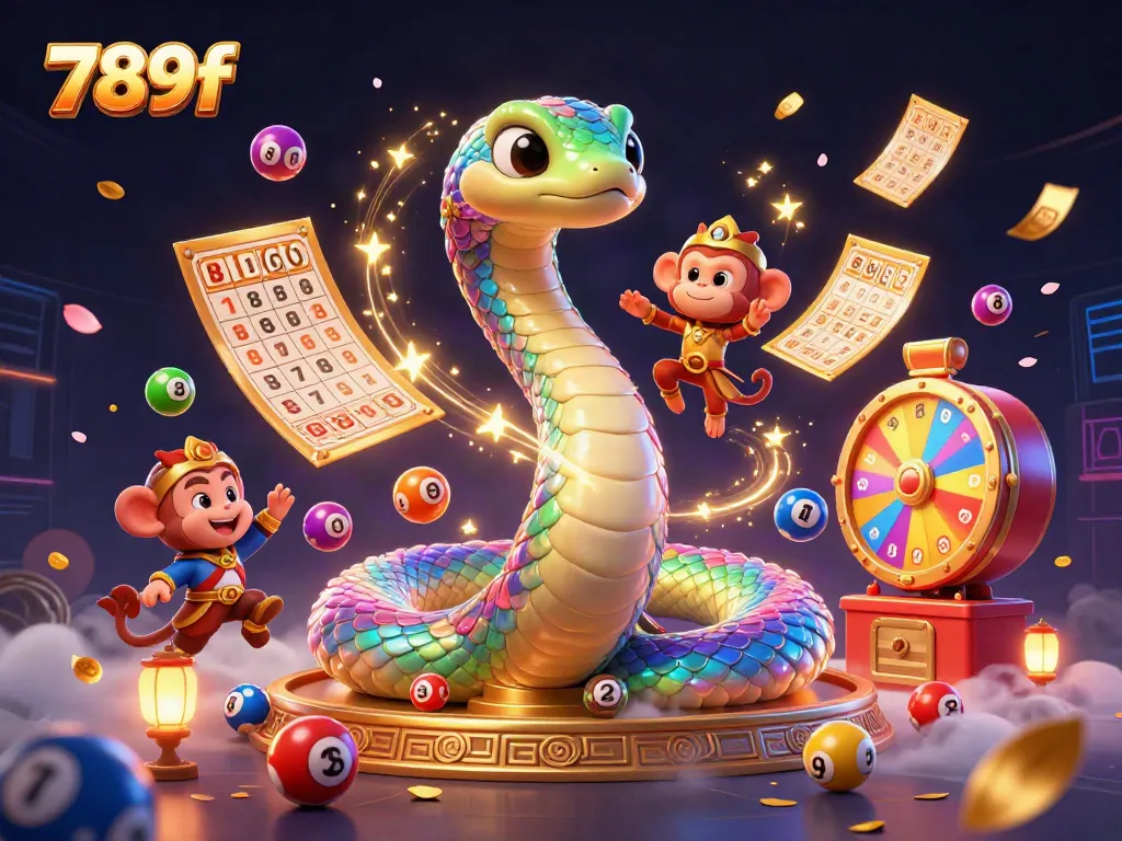 Experience thrilling wins at 789f with vibrant games and exciting lottery elements illuminating the scene.