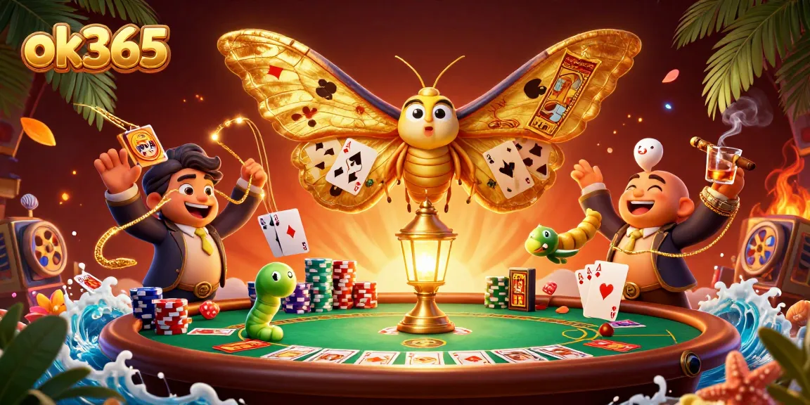 Win big at ok365 with casino excitement in this vibrant 3D illustration.