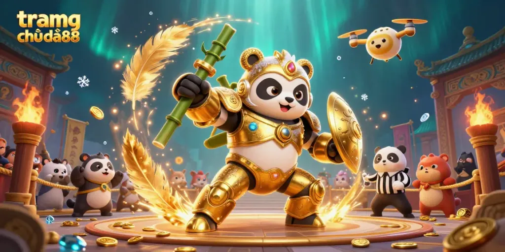 Experience the thrilling tramg chủ da88 in a vibrant 3D casino scene filled with excitement and winning opportunities.