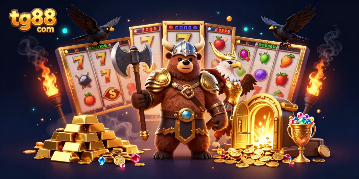 Win big at tg88 com with thrilling slot games, vibrant jackpots, and dynamic casino scenes.