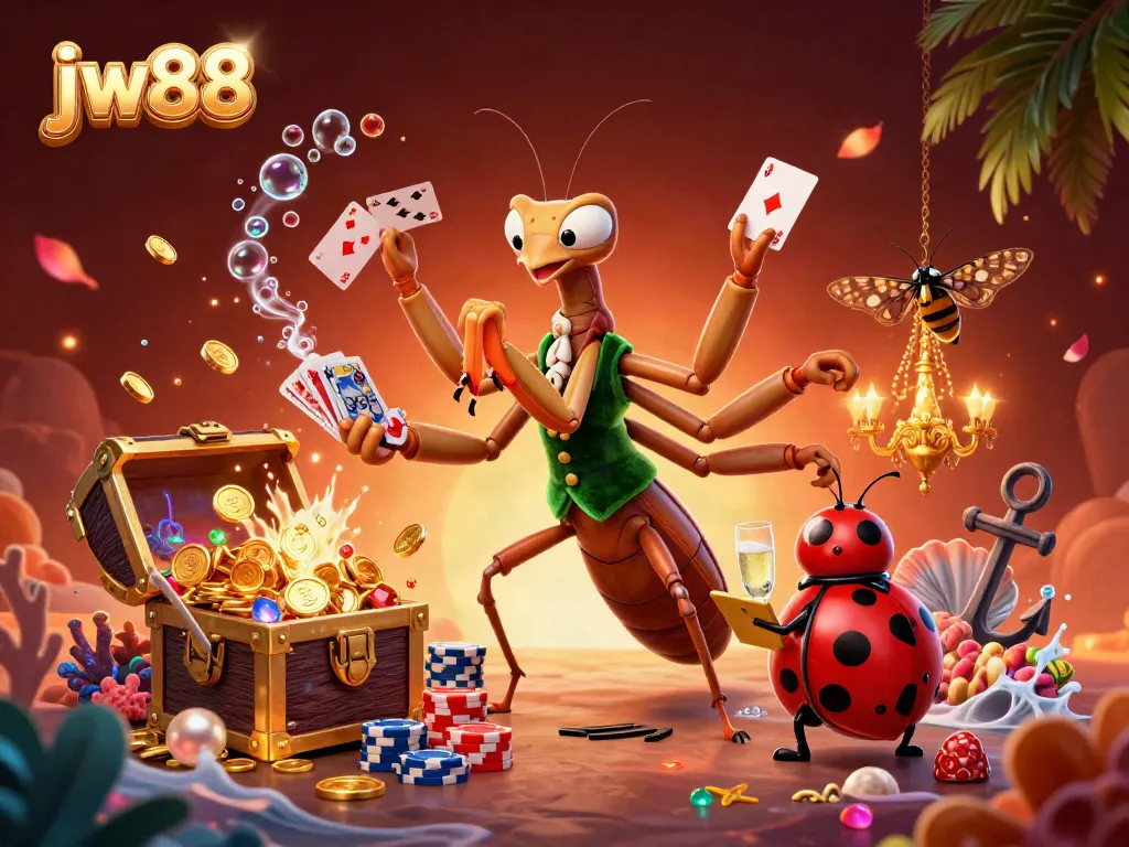 Experience thrilling gameplay at jw88 with vibrant characters in a colorful casino setting