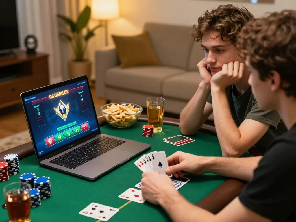 Engaged player enjoying RR88 online poker with cards dealt on the screen