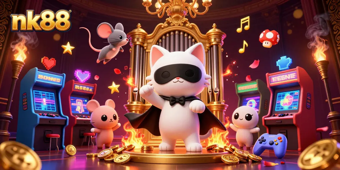Engage in thrilling games at nk88, featuring dynamic characters and vibrant casino elements.