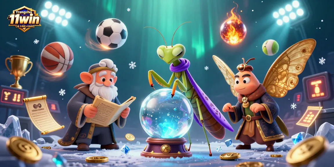 Engage with Trang chủ 11win cá cược casino in a vibrant 3D casino scene depicting fortune-telling and athletic excitement.