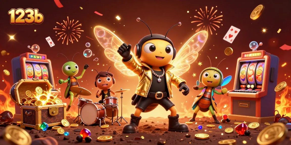 Engage in thrilling gameplay with 123b, featuring a vibrant casino scene and dynamic characters amidst colorful action.