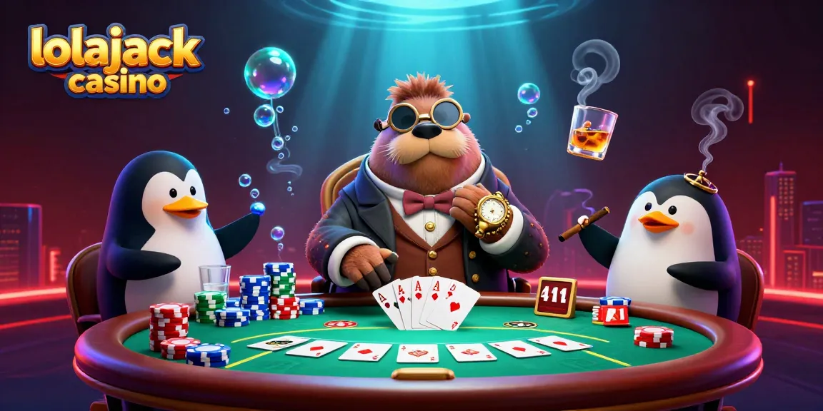 Join the gameplay excitement at lolajack casino with vibrant poker dynamics underwater!