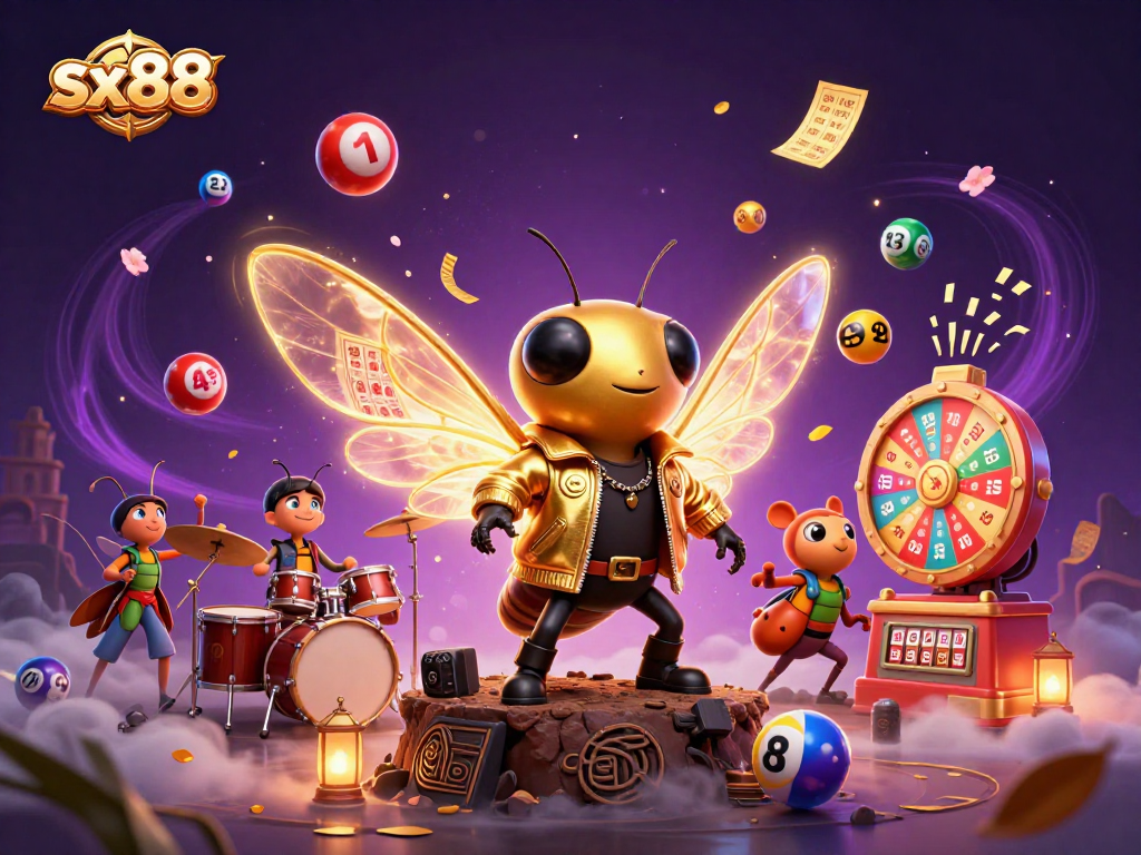 Experience the thrill with sx88's vibrant gamble scenes, showcasing engaging lottery and gaming elements.