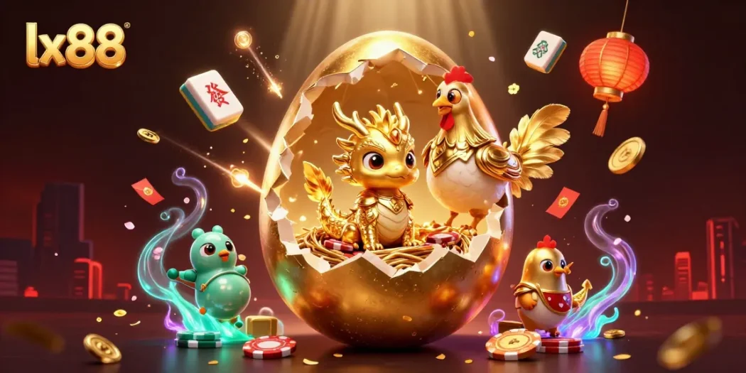 Engage with thrilling moments at lx88, where a golden dragon and poker chips captivate players.