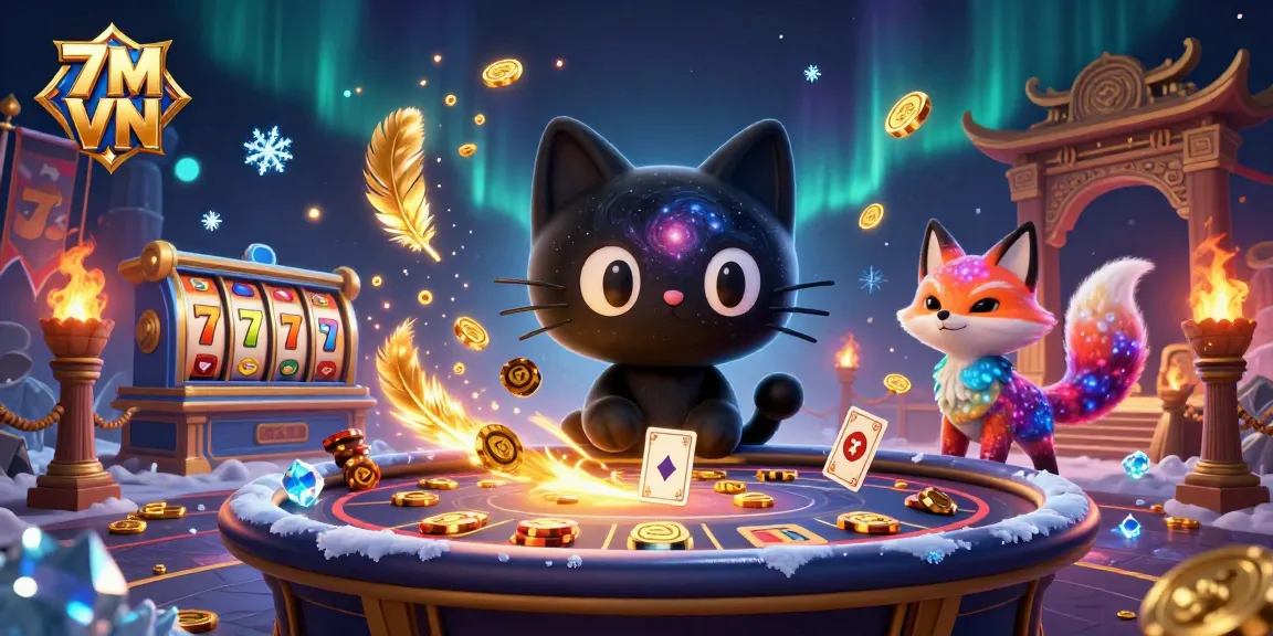 Engage with thrilling casino dynamics in 7M VN’s energetic gaming universe with vibrant characters.