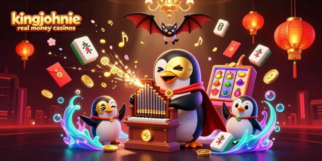 Experience thrilling action in kingjohnnie real money casinos with the penguin playing for big wins.