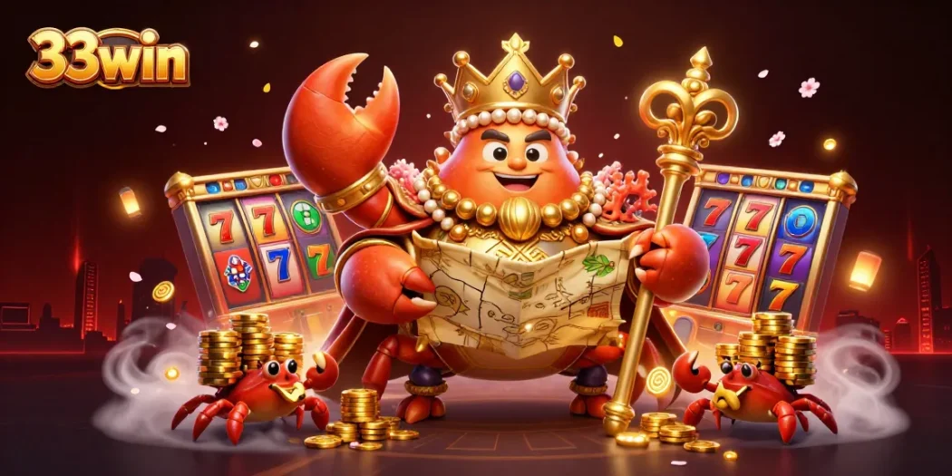 Engage in thrilling jackpot wins at 33win with golden crab emperor and dynamic gaming elements.